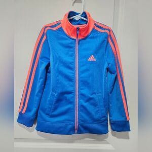 Adidas Boys Blue and Orange Jacket